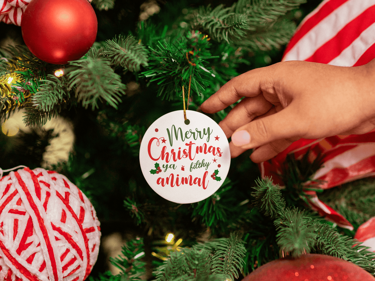 Merry Christmas Ya Filthy Animal - Ornament