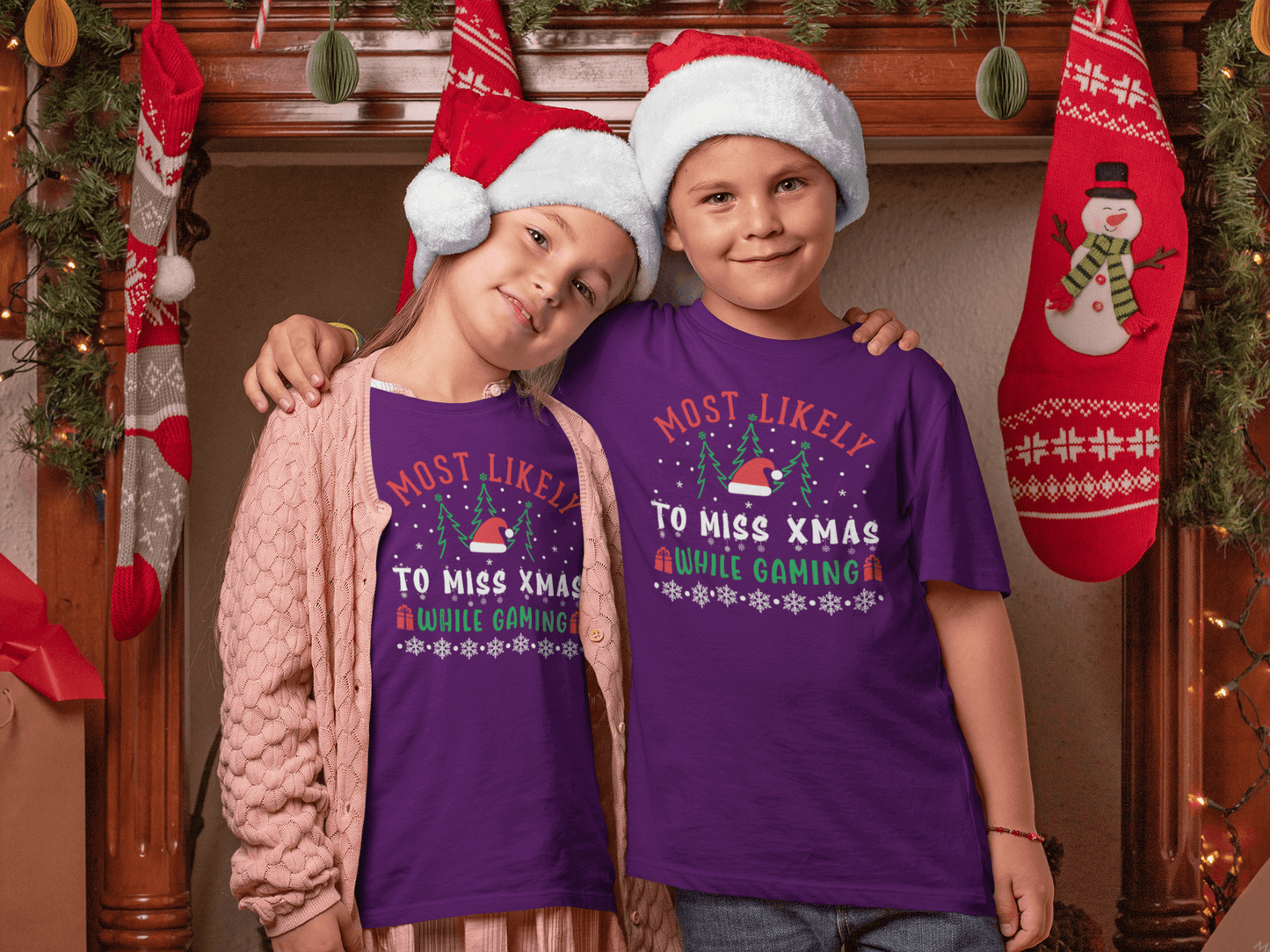 Most Likely To Miss Xmas While Gaming - T-Shirt Youth
