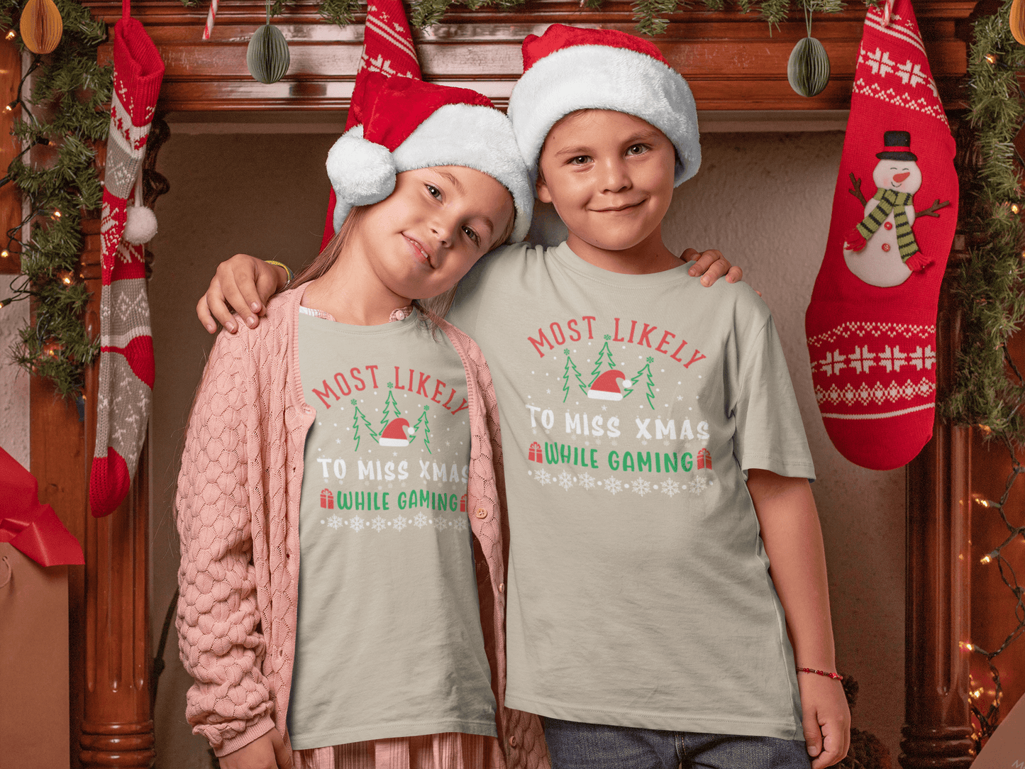 Most Likely To Miss Xmas While Gaming - T-Shirt Youth
