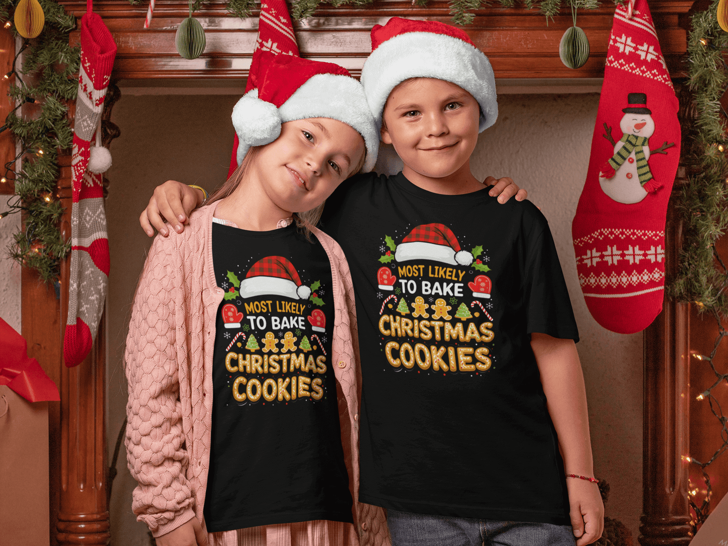 Most Likely To Bake Christmas Cookies - T-Shirt