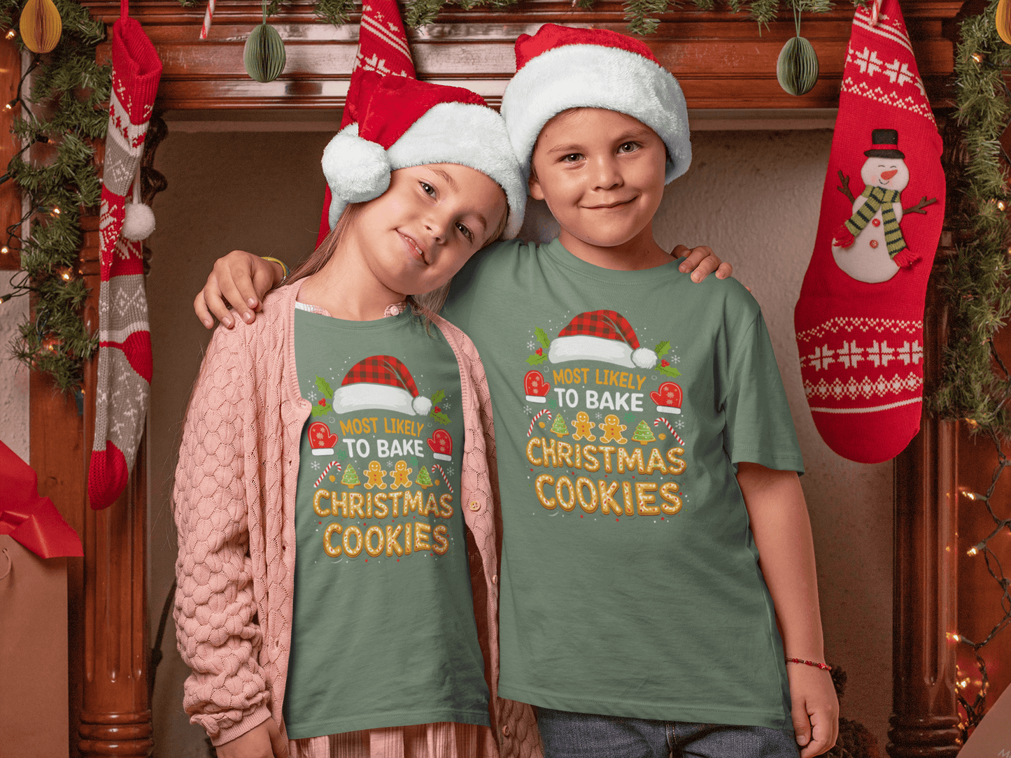 Most Likely To Bake Christmas Cookies - T-Shirt