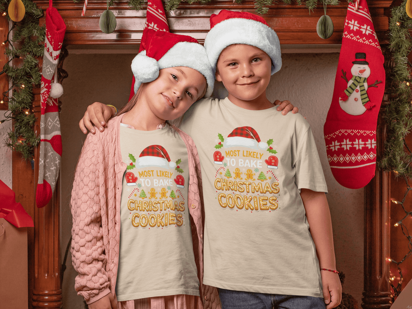 Most Likely To Bake Christmas Cookies - T-Shirt