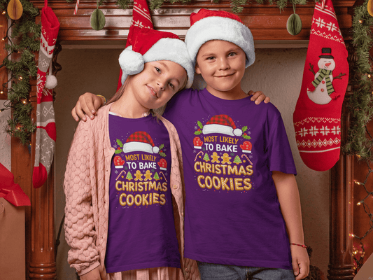 Most Likely To Bake Christmas Cookies - T-Shirt