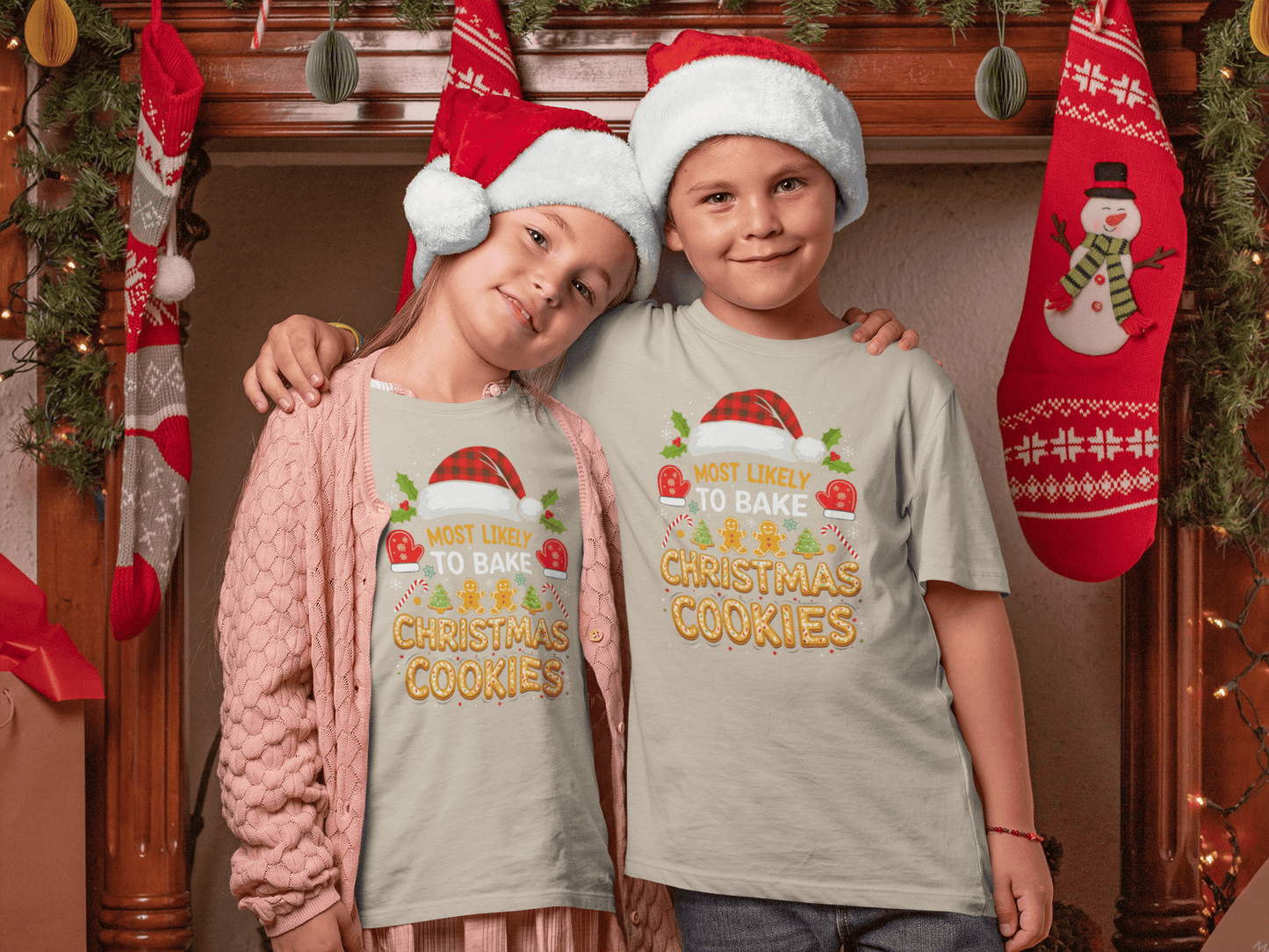 Most Likely To Bake Christmas Cookies - T-Shirt