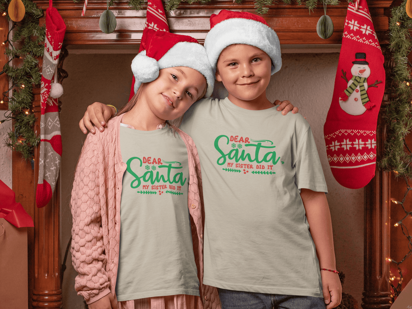 Santa My Sister Did It - Kids T-Shirts