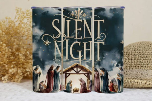 Silent Night Manger - 20 Oz Tumbler