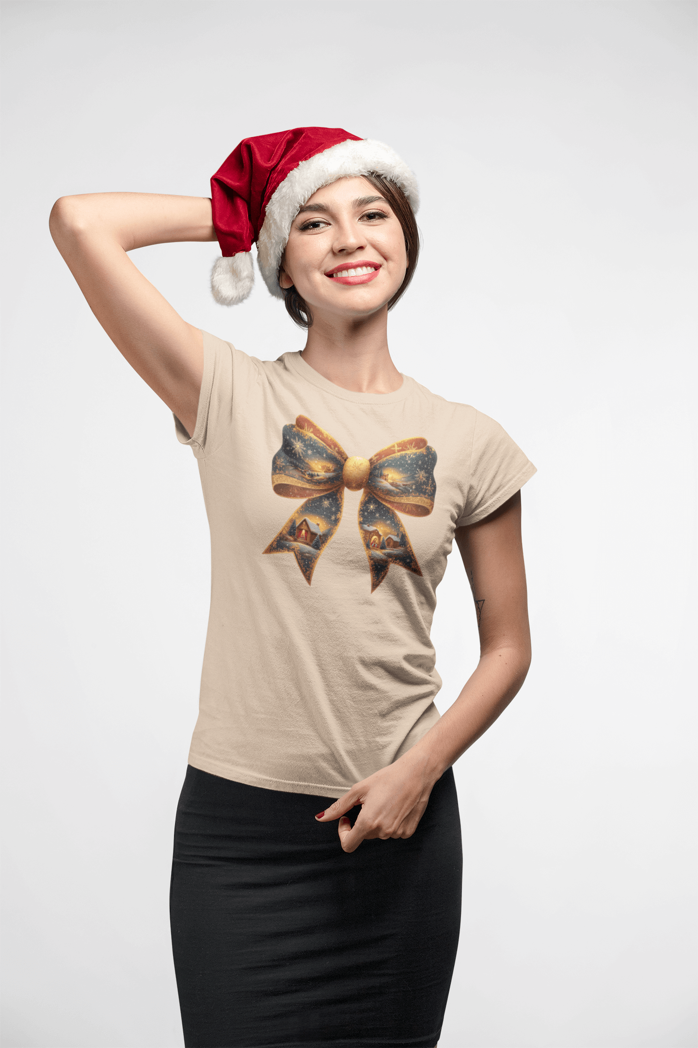 Nativity Bow - Ladies Fitted