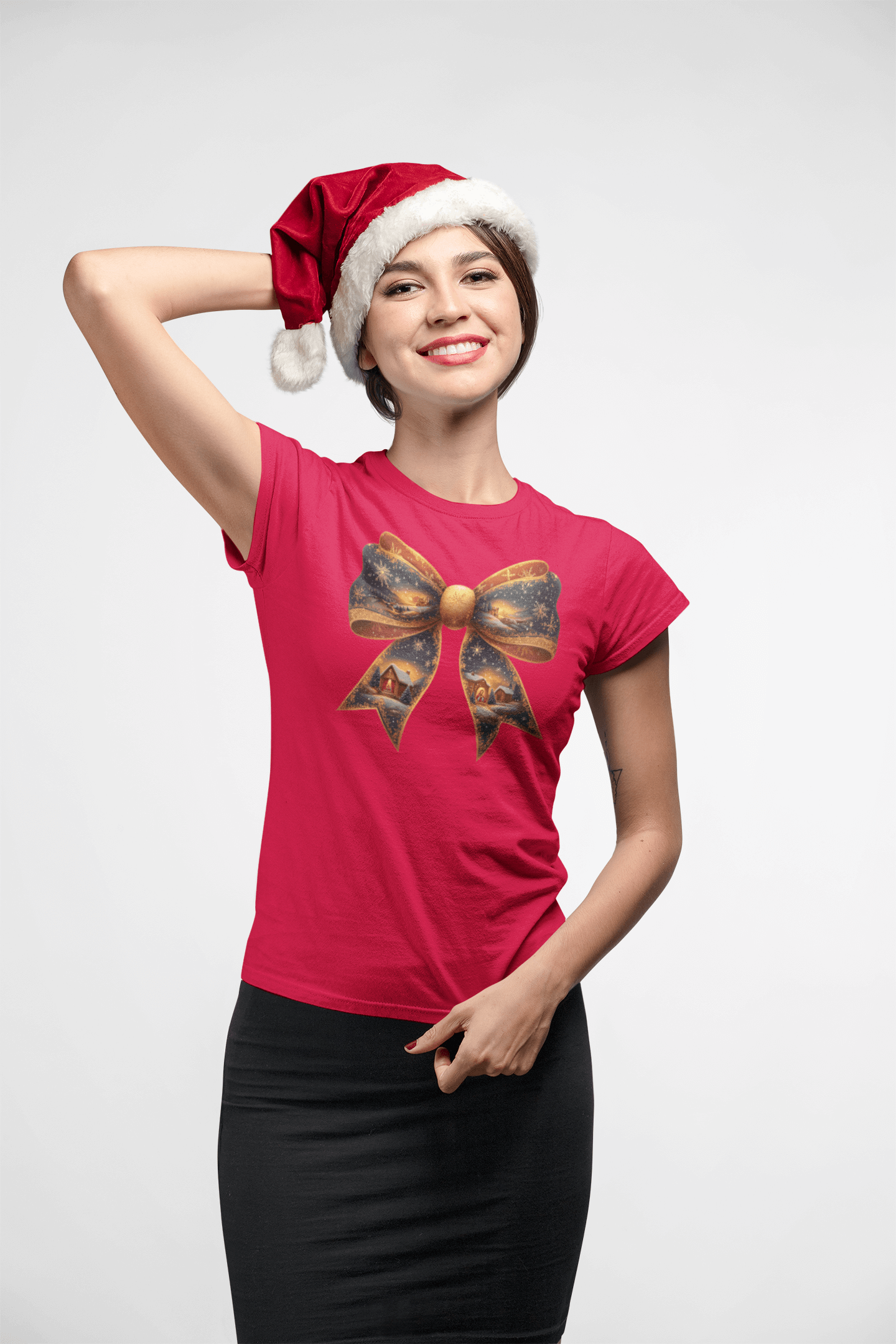 Nativity Bow - Ladies Fitted