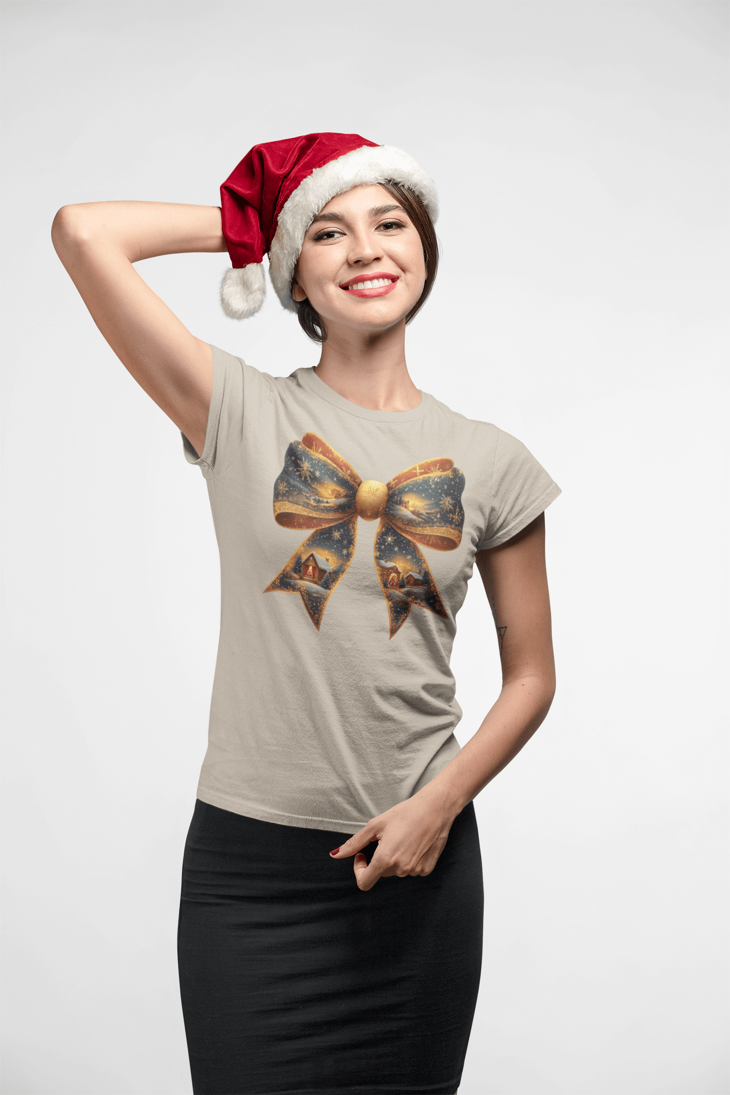 Nativity Bow - Ladies Fitted