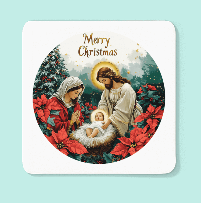 Glorious Nativity Coasters (Set of 4)