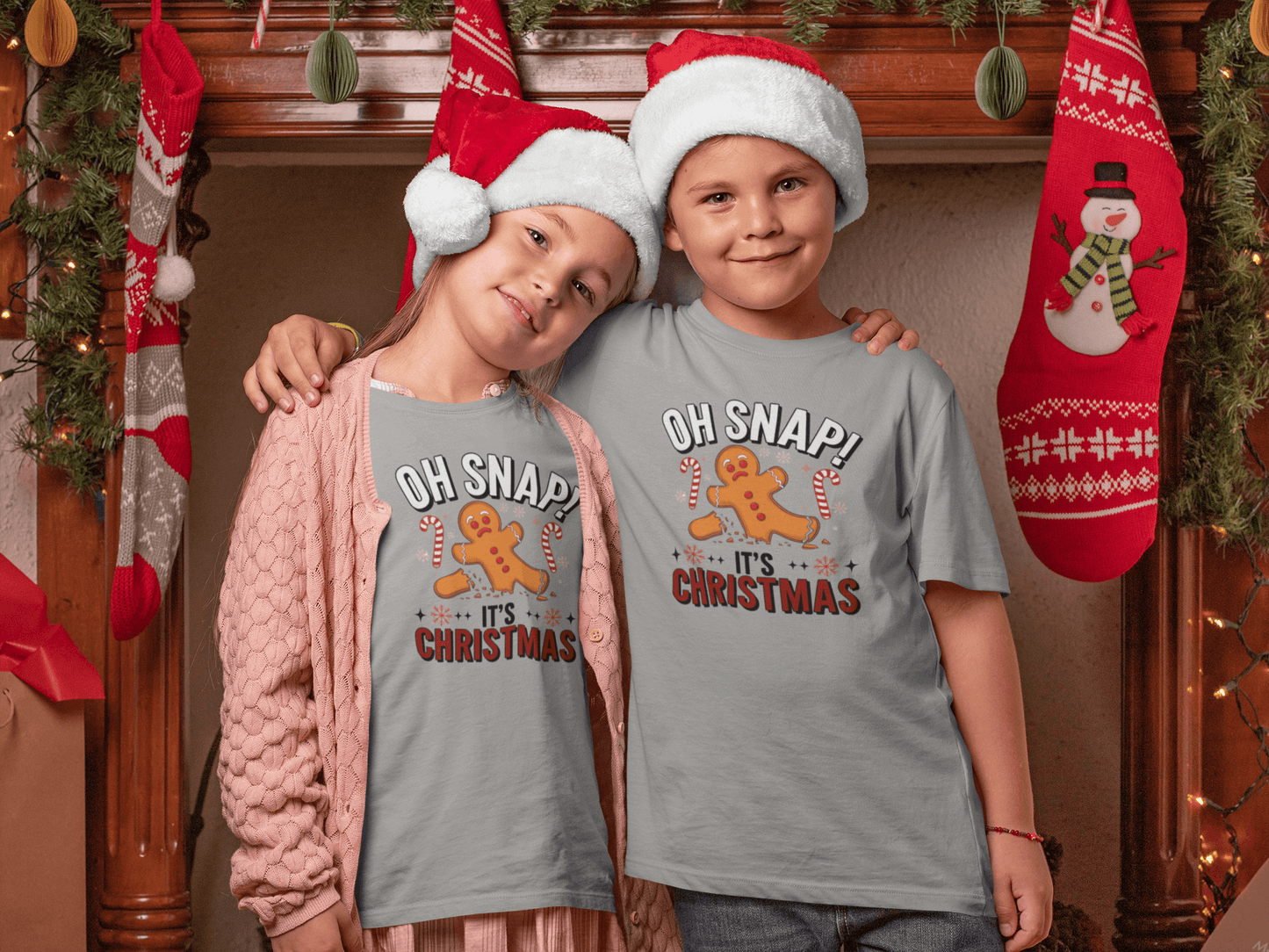 Oh Snap! It's Christmas - Kids T-Shirts