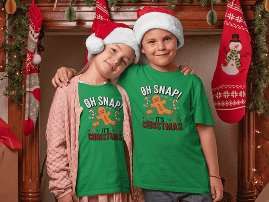 Oh Snap! It's Christmas  - Kids T-Shirts