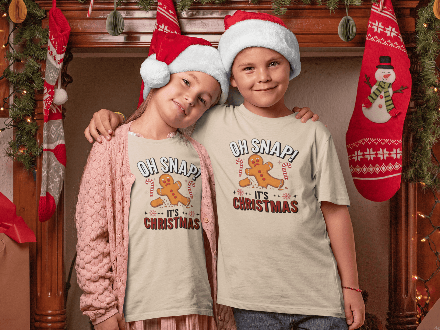 Oh Snap! It's Christmas - Kids T-Shirts