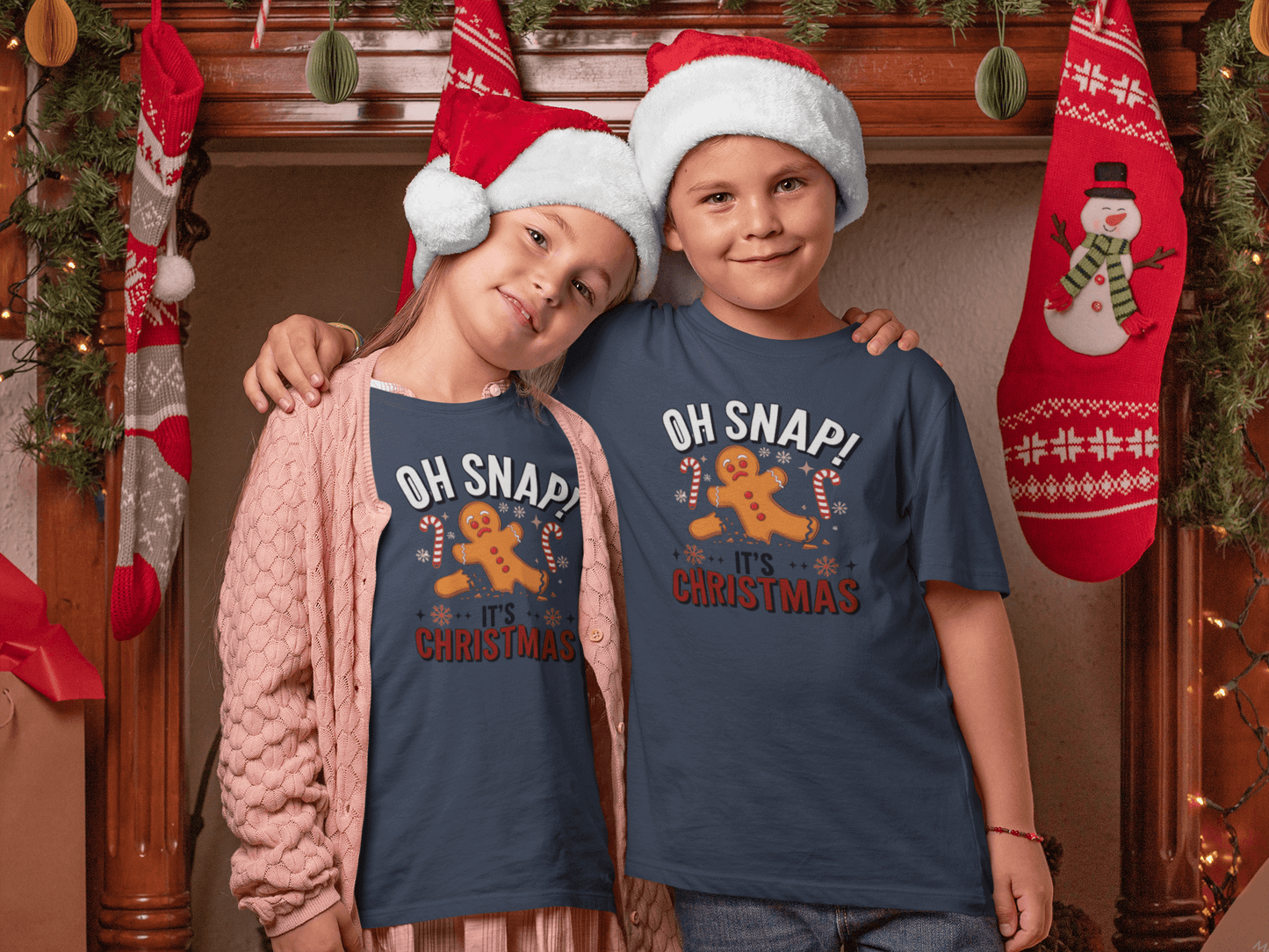 Oh Snap! It's Christmas - Kids T-Shirts