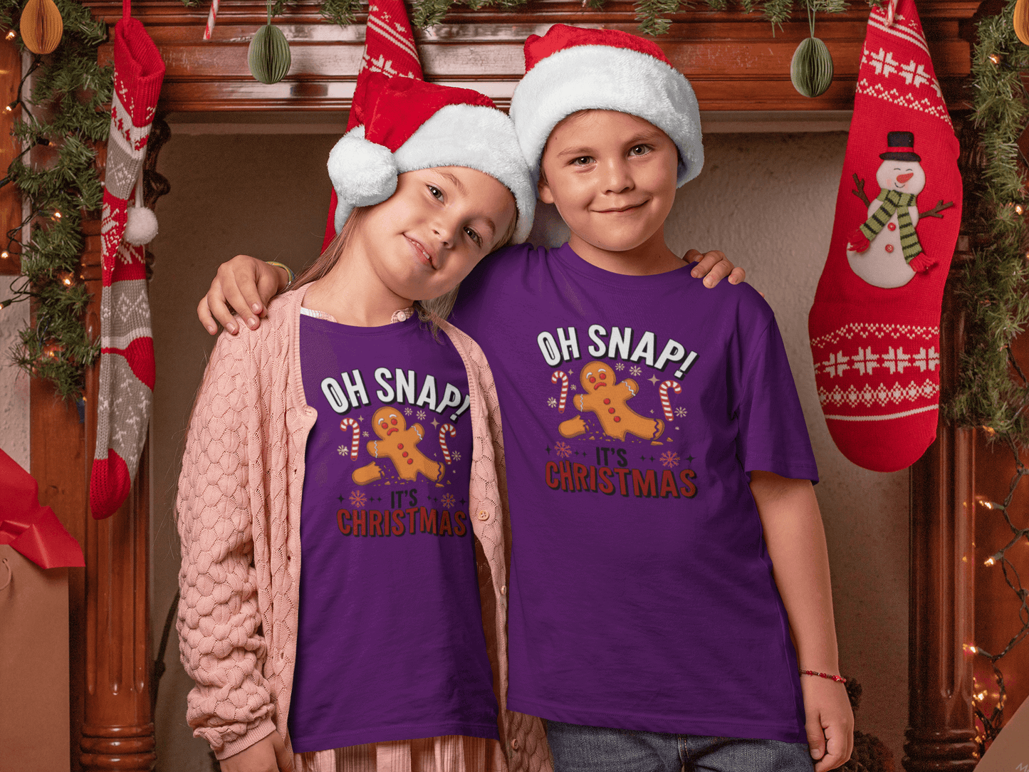 Oh Snap! It's Christmas - Kids T-Shirts