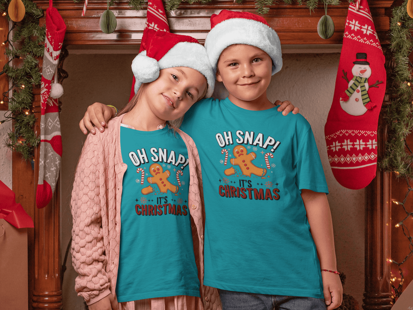 Oh Snap! It's Christmas - Kids T-Shirts