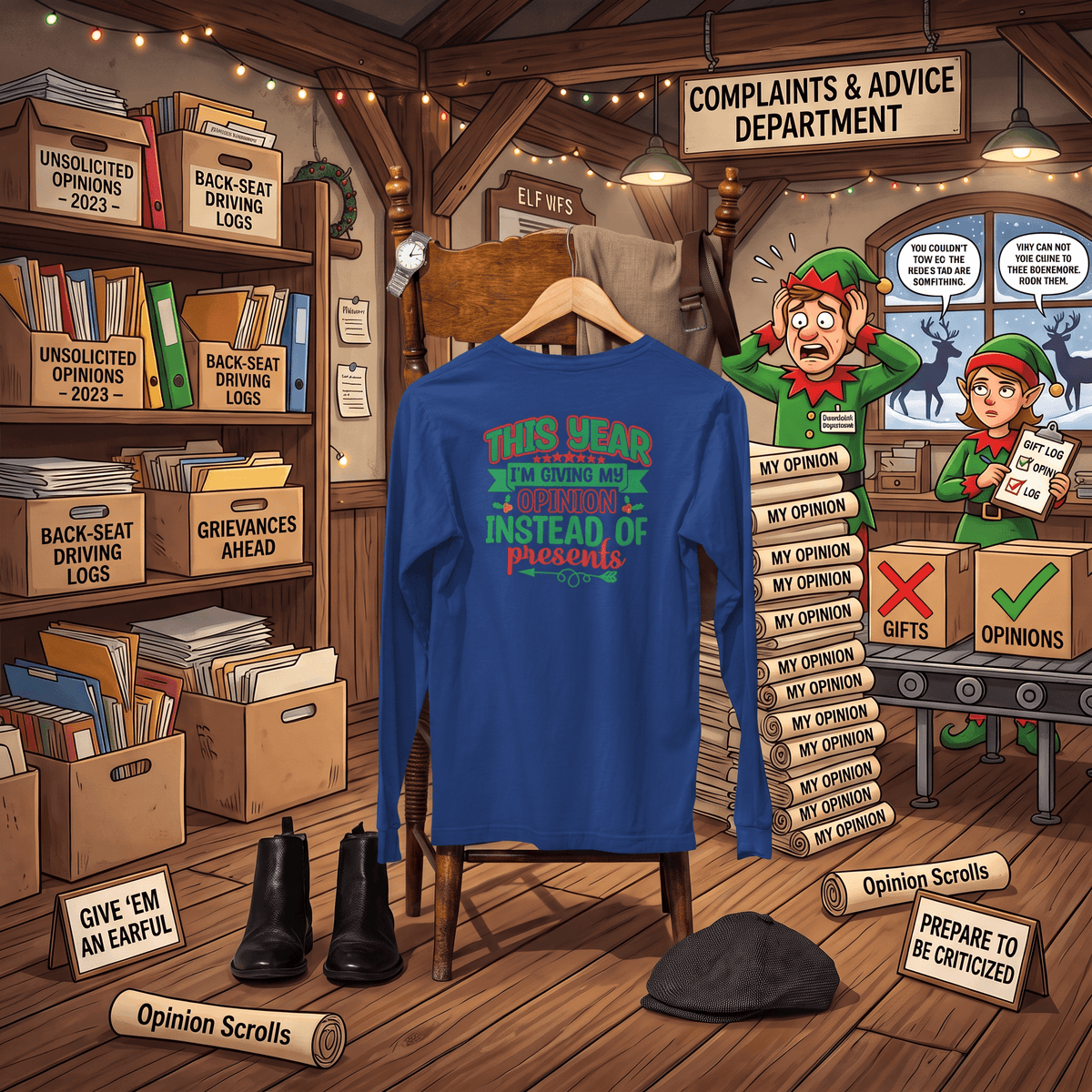 Opinions Instead of Presents - Long Sleeve T-Shirt