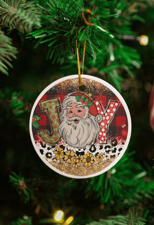 JOY Christmas Ceramic Ornaments – Sold Individually