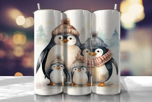 Christmas Penguins - 20 Oz Tumbler