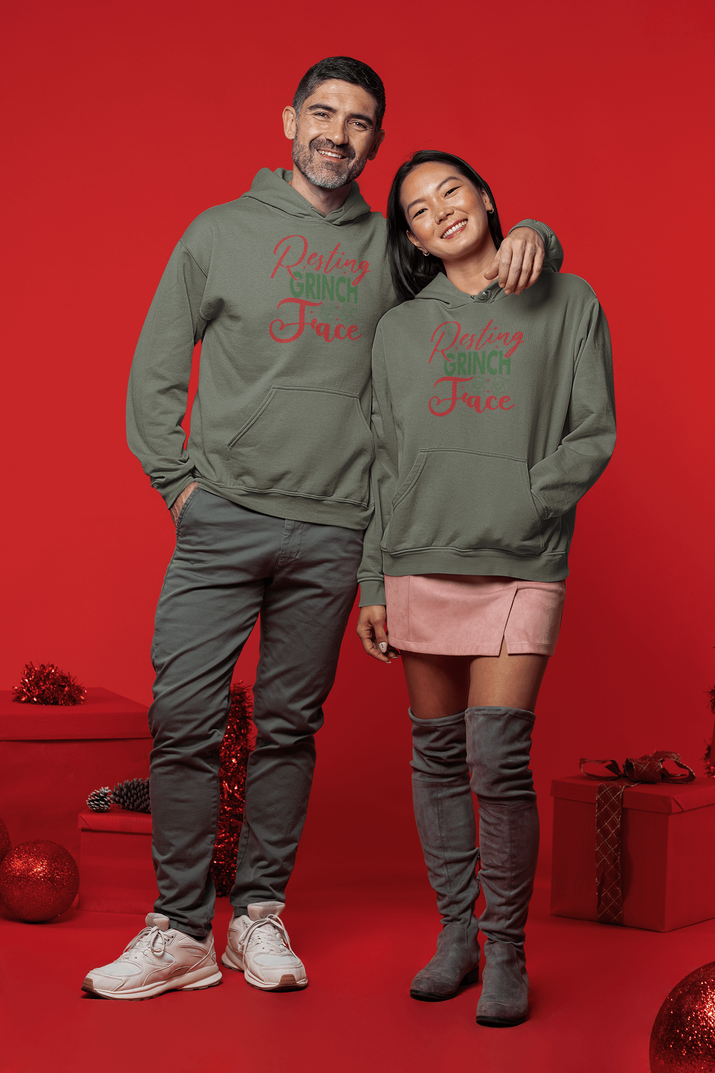 Resting Grinch Face - Hoodies