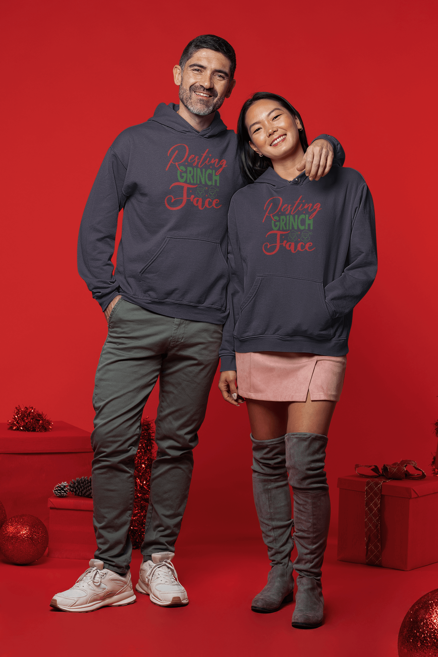 Resting Grinch Face - Hoodies