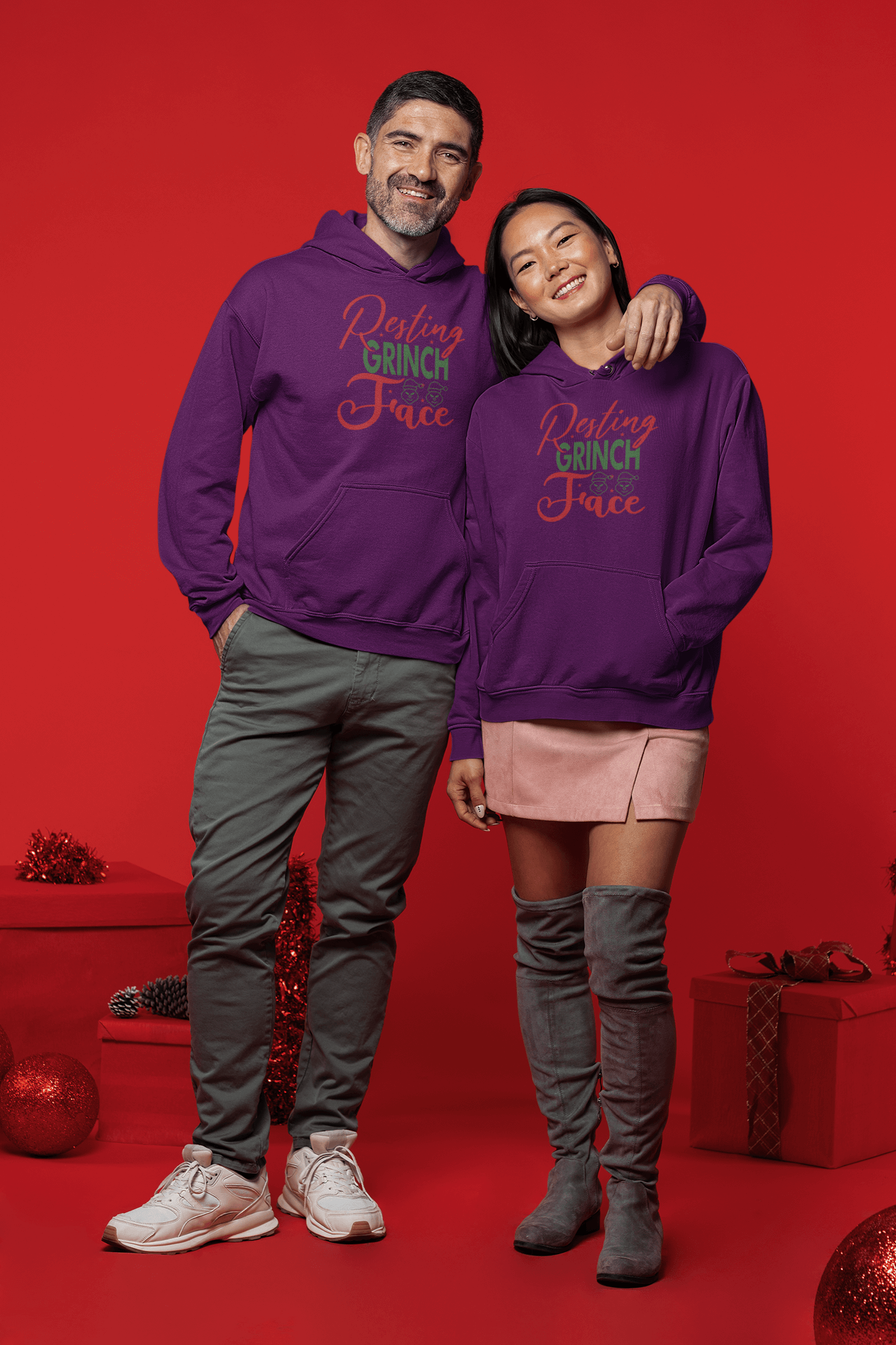 Resting Grinch Face - Hoodies