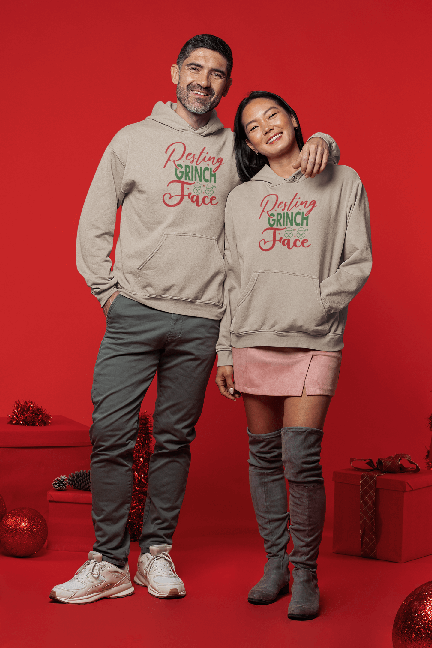 Resting Grinch Face - Hoodies