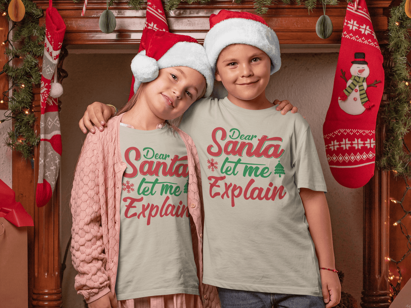 Santa Let Me Explain - Kids T-Shirts