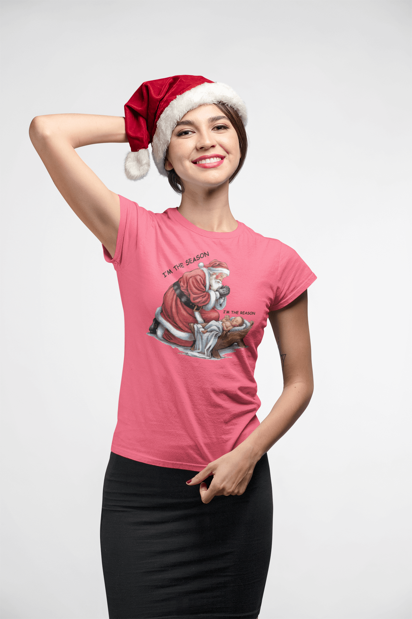 The Season & Reason Jesus Santa - Ladies Fitted