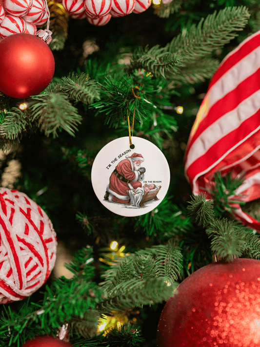 The Season & Reason Jesus Santa Ornament