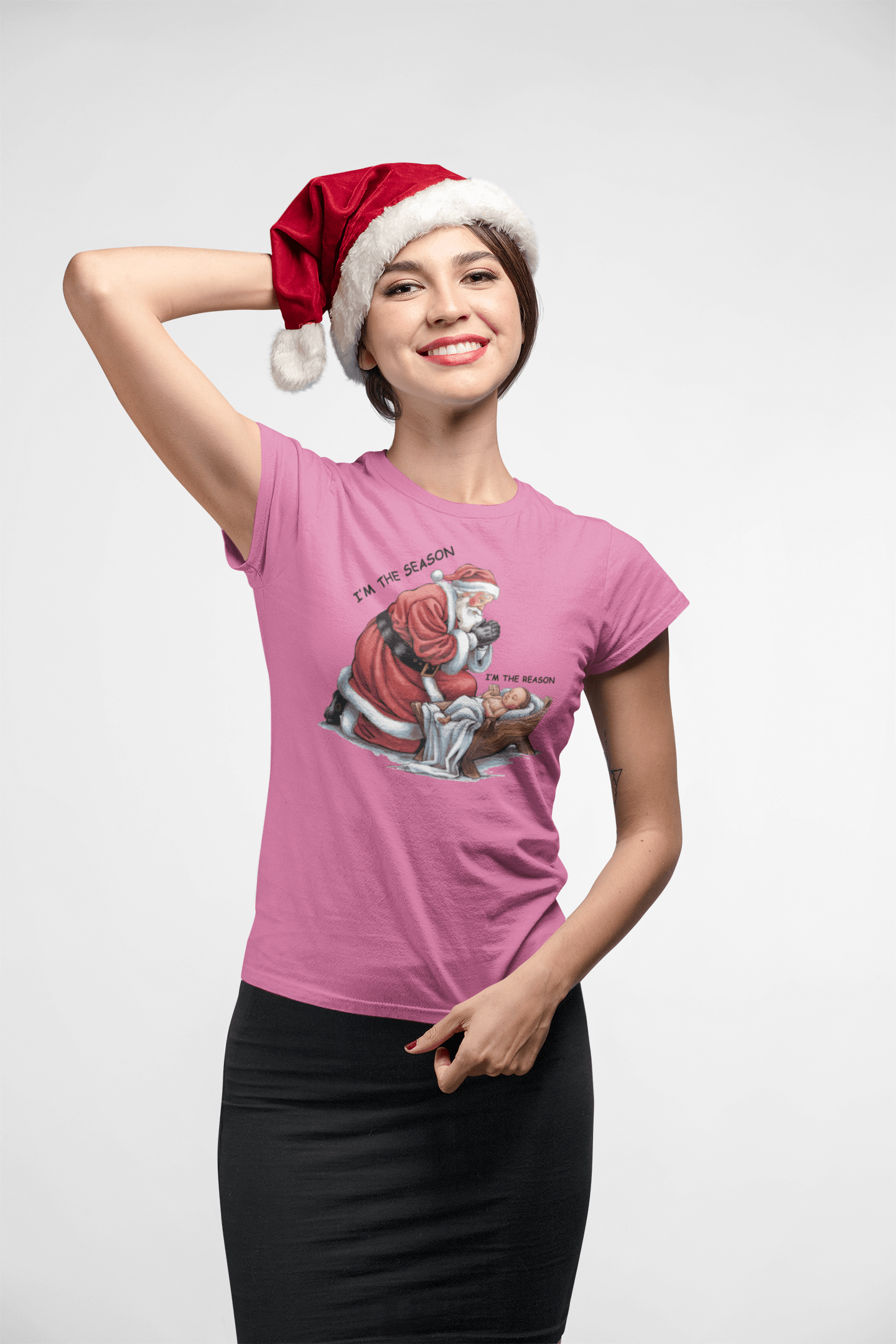 The Season & Reason Jesus Santa - Ladies Fitted