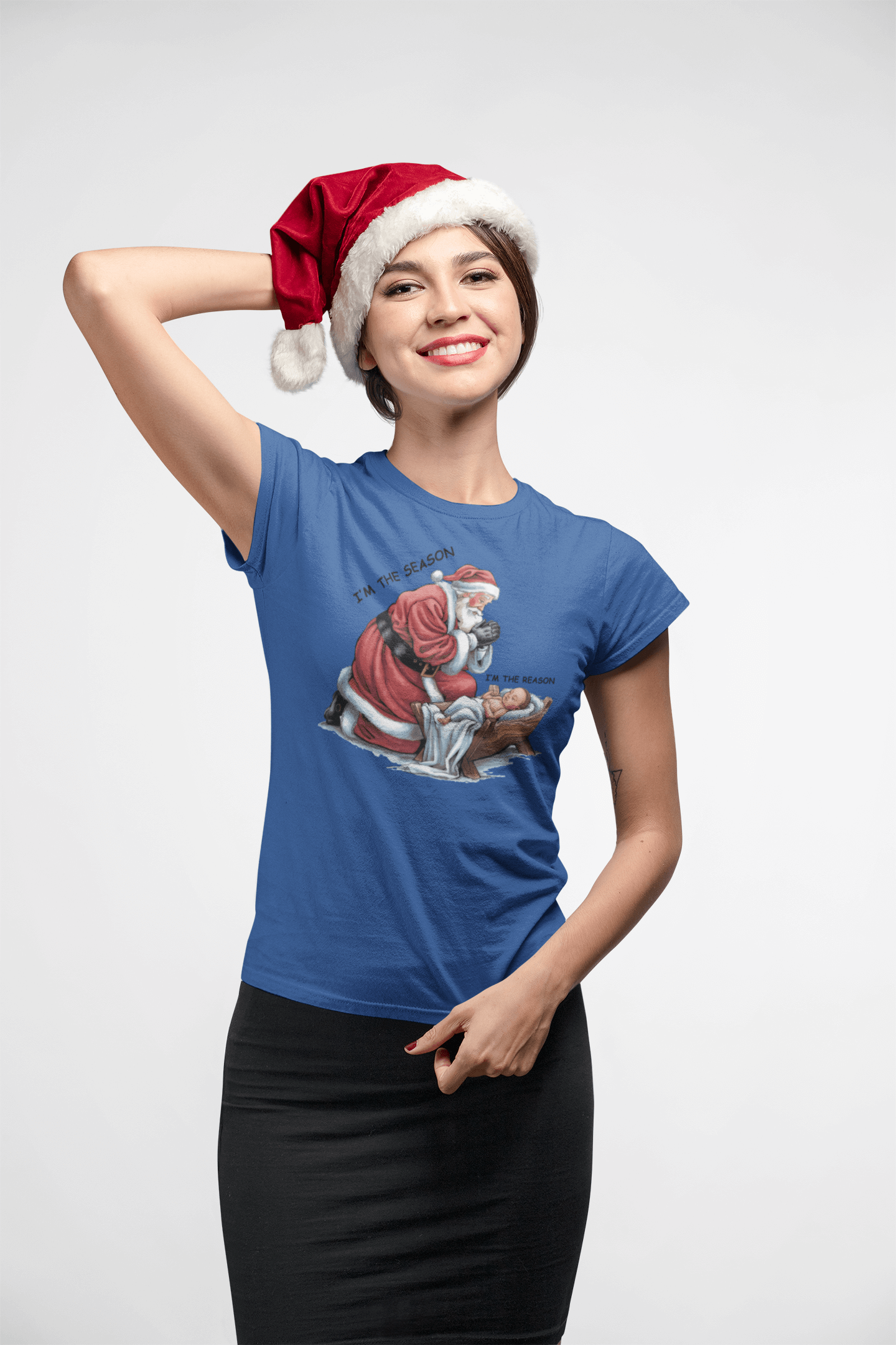 The Season & Reason Jesus Santa - Ladies Fitted