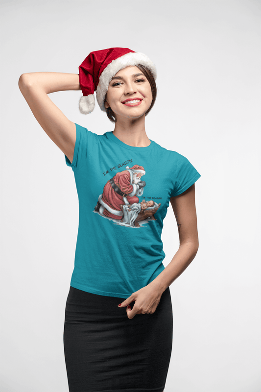 The Season & Reason Jesus Santa - Ladies Fitted