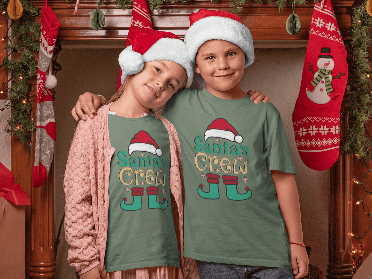 Santa's Crew - Kids T-Shirts