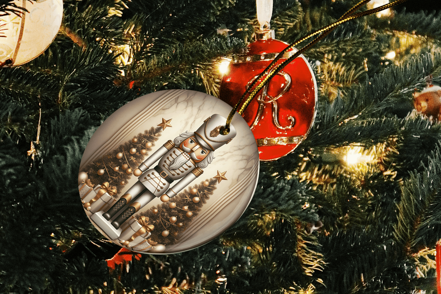 Silver & Gold Nutcracker Ornament