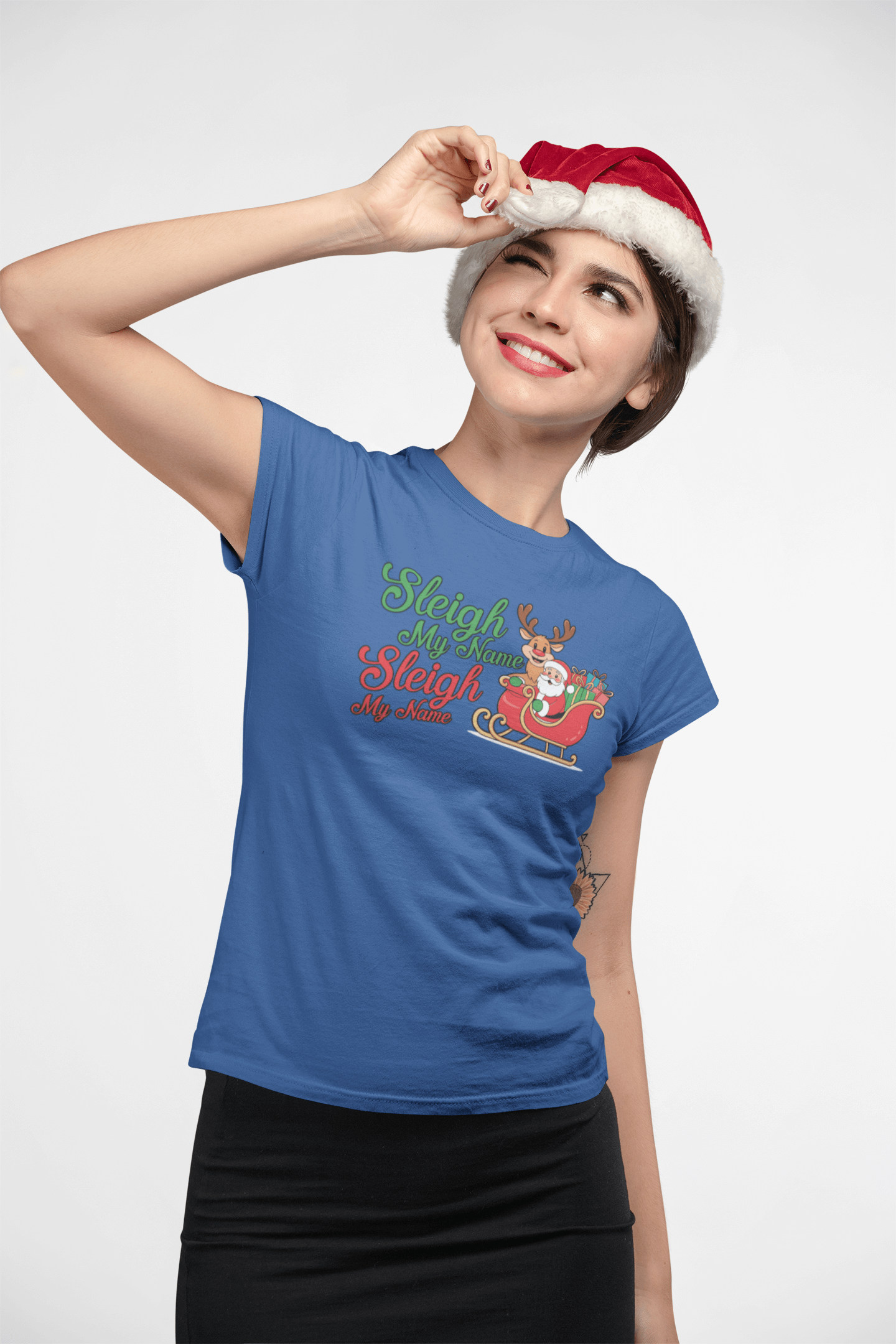 Sleigh My Name - Ladies Fitted T-Shirt