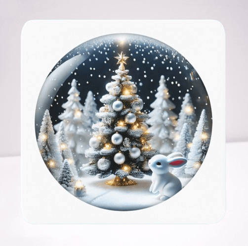 Snow Globe Coaster Set (4)
