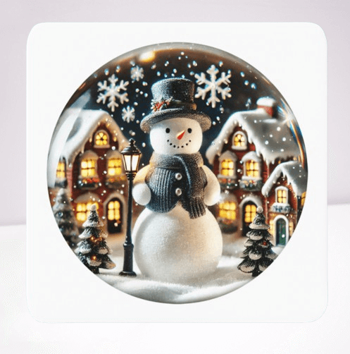 Snow Globe Coaster Set (4)