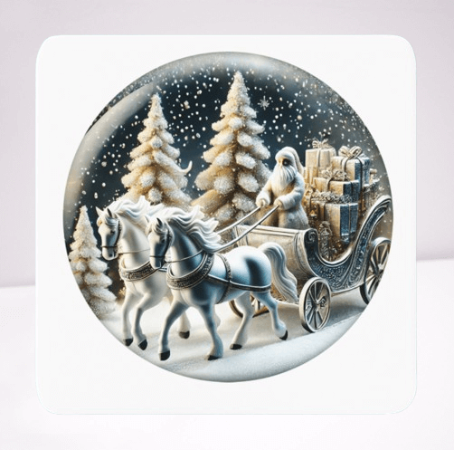 Snow Globe Coaster Set (4)