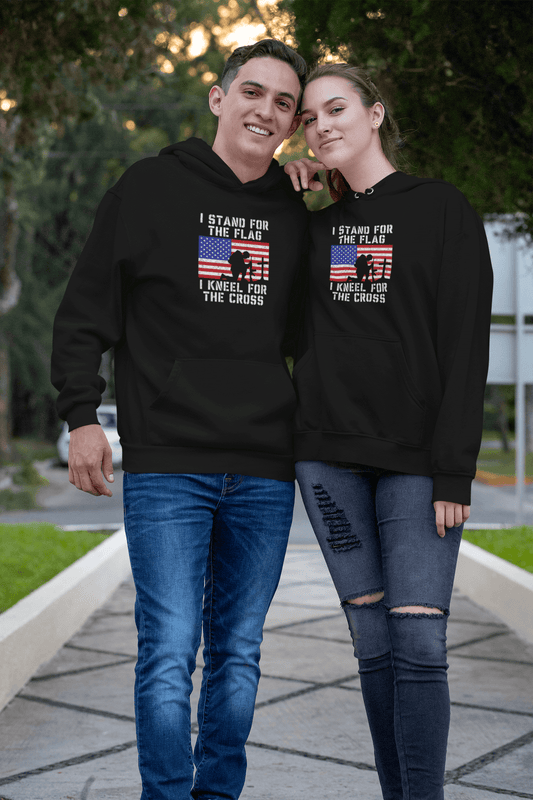 I Stand for the Flag, I Kneel for the Cross – Hoodie