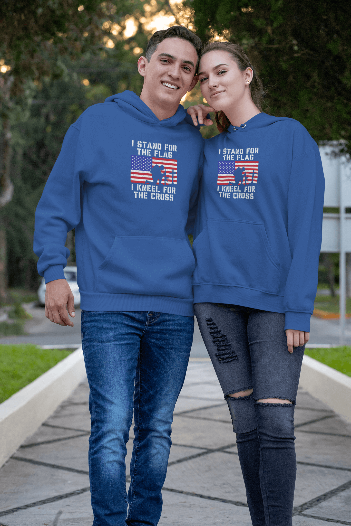 I Stand for the Flag, I Kneel for the Cross – Hoodie
