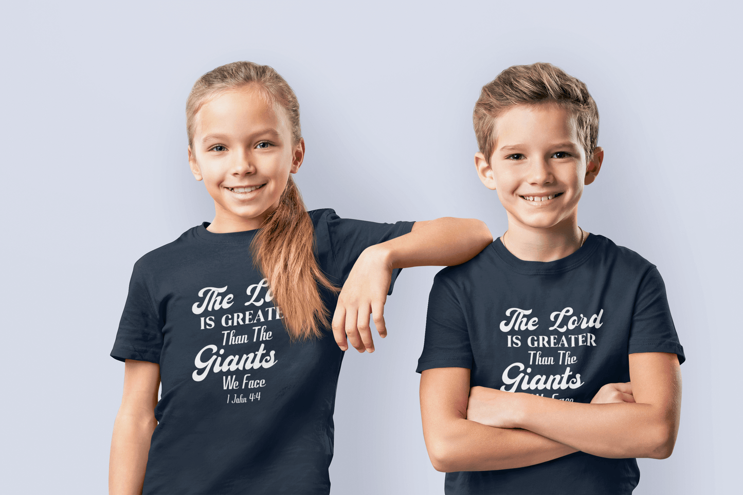 The Lord is Greater than the Giants We Face - Youth T-shirt