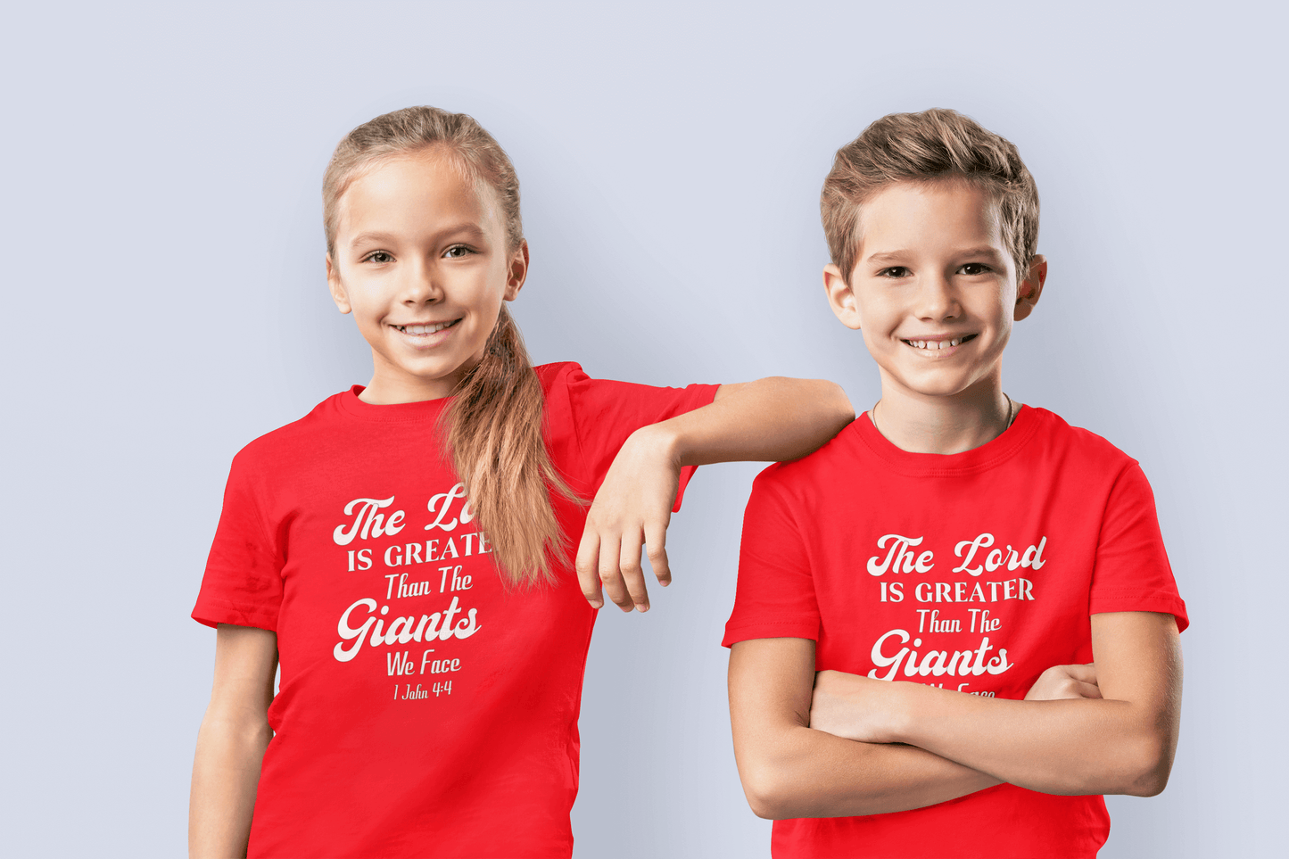 The Lord is Greater than the Giants We Face - Youth T-shirt