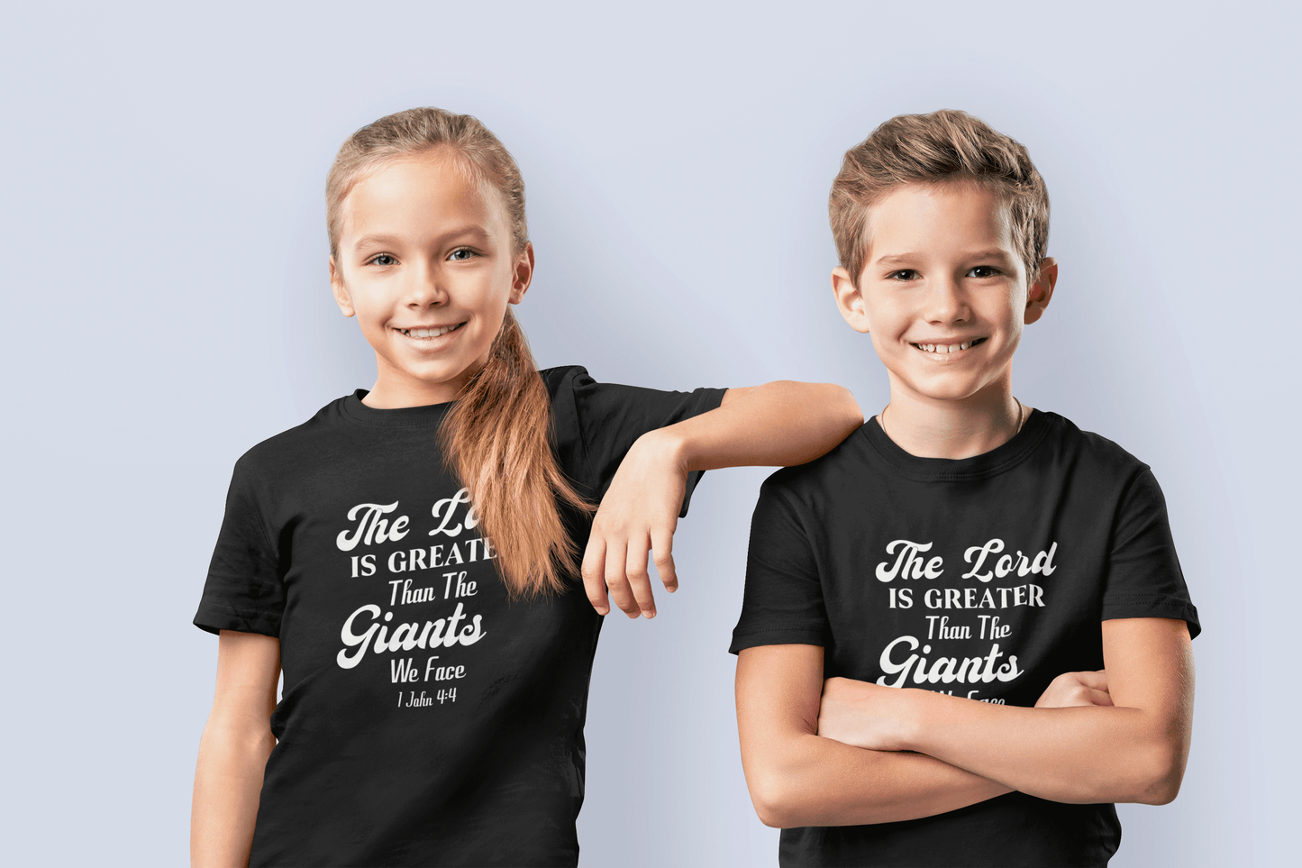 The Lord is Greater than the Giants We Face - Youth T-shirt