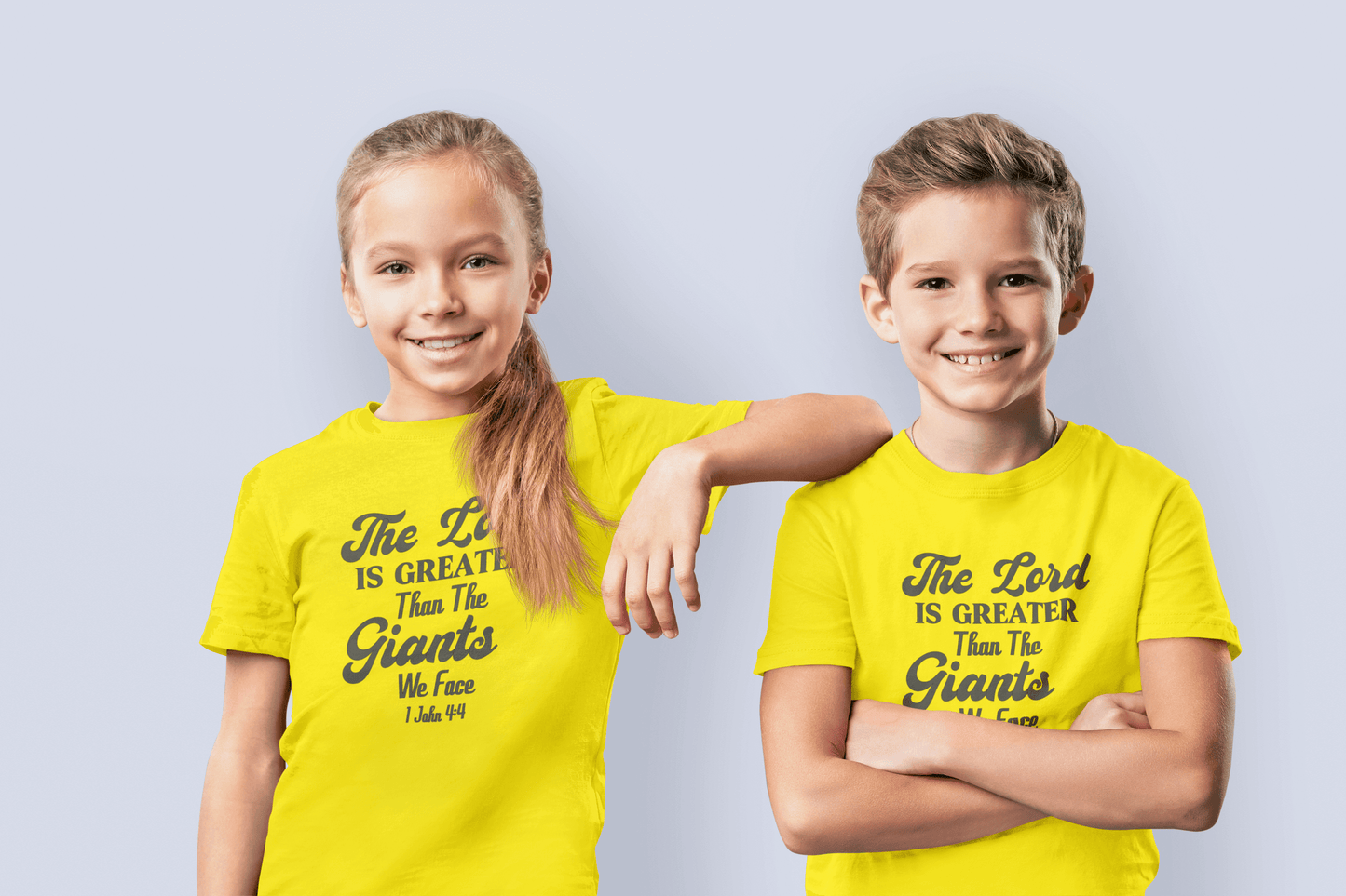 The Lord is Greater than the Giants We Face - Youth T-shirt