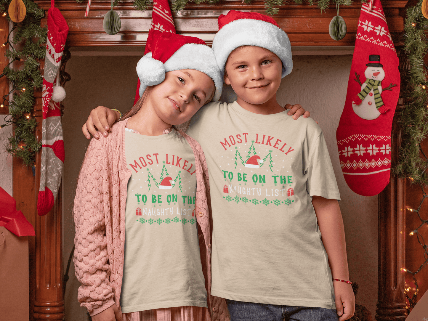 Most Likely To Be on the Naughty List - T-Shirt Youth