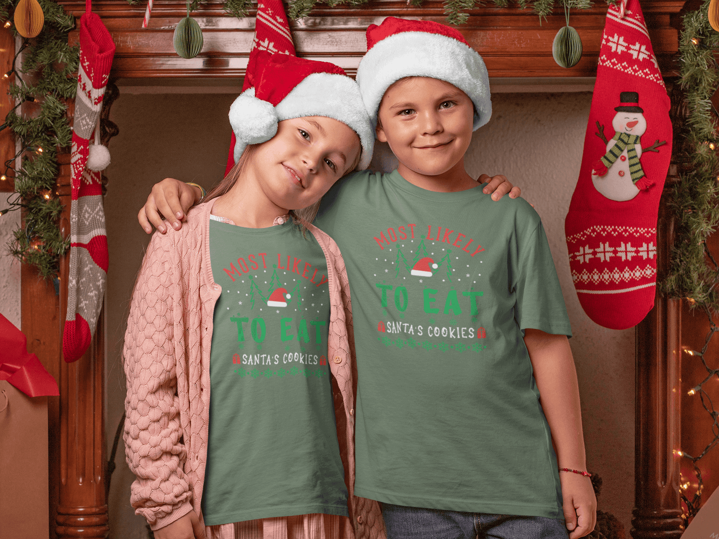Most Likely To Eat Santa's Cookies - T-Shirt