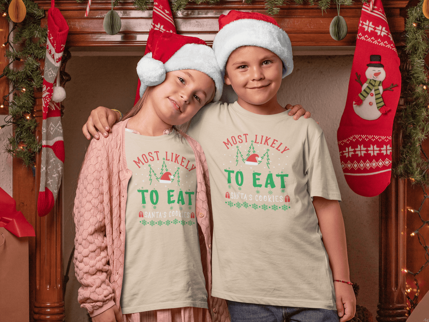 Most Likely To Eat Santa's Cookies - T-Shirt