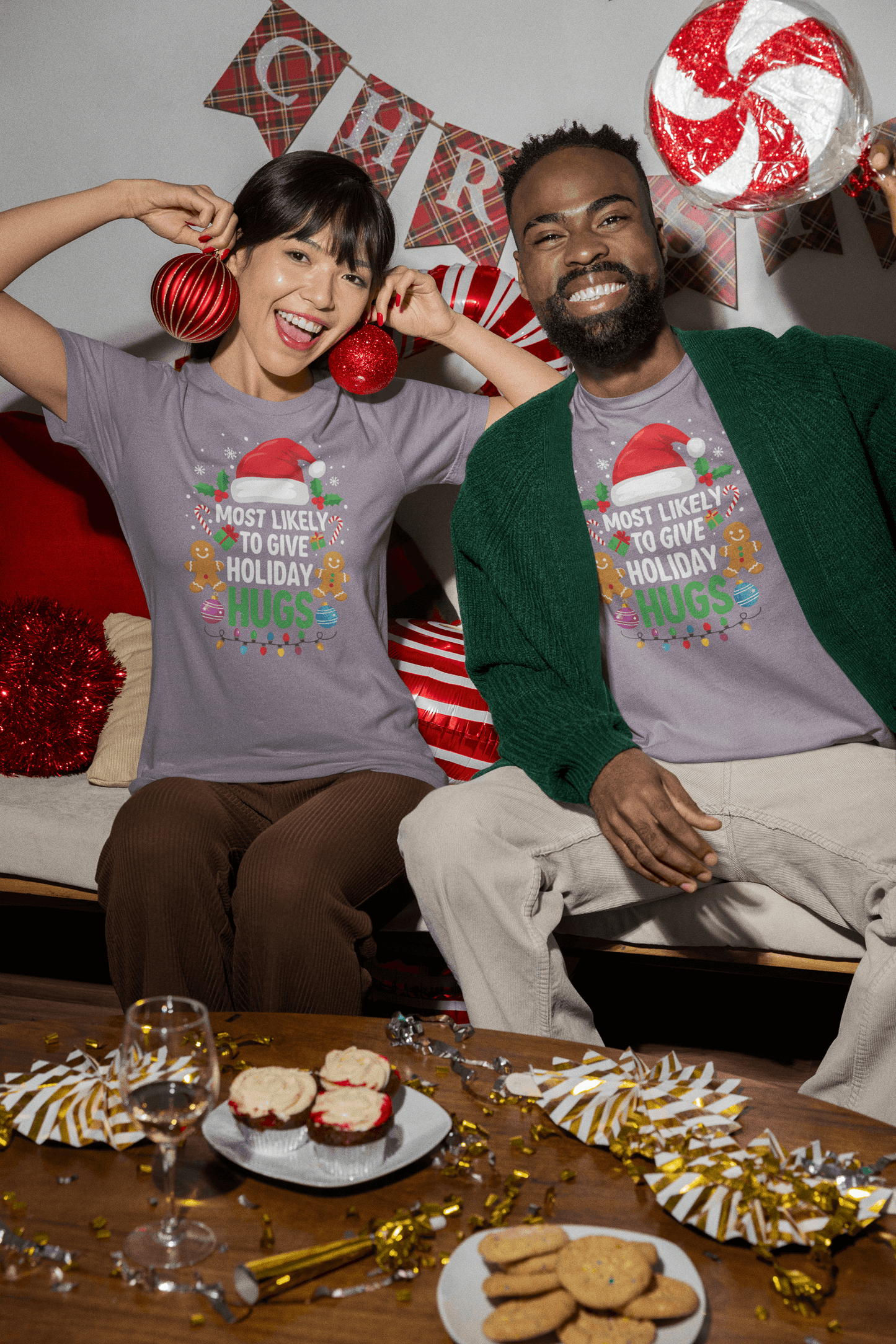 Most Likely to Give Holiday Hugs - Unisex