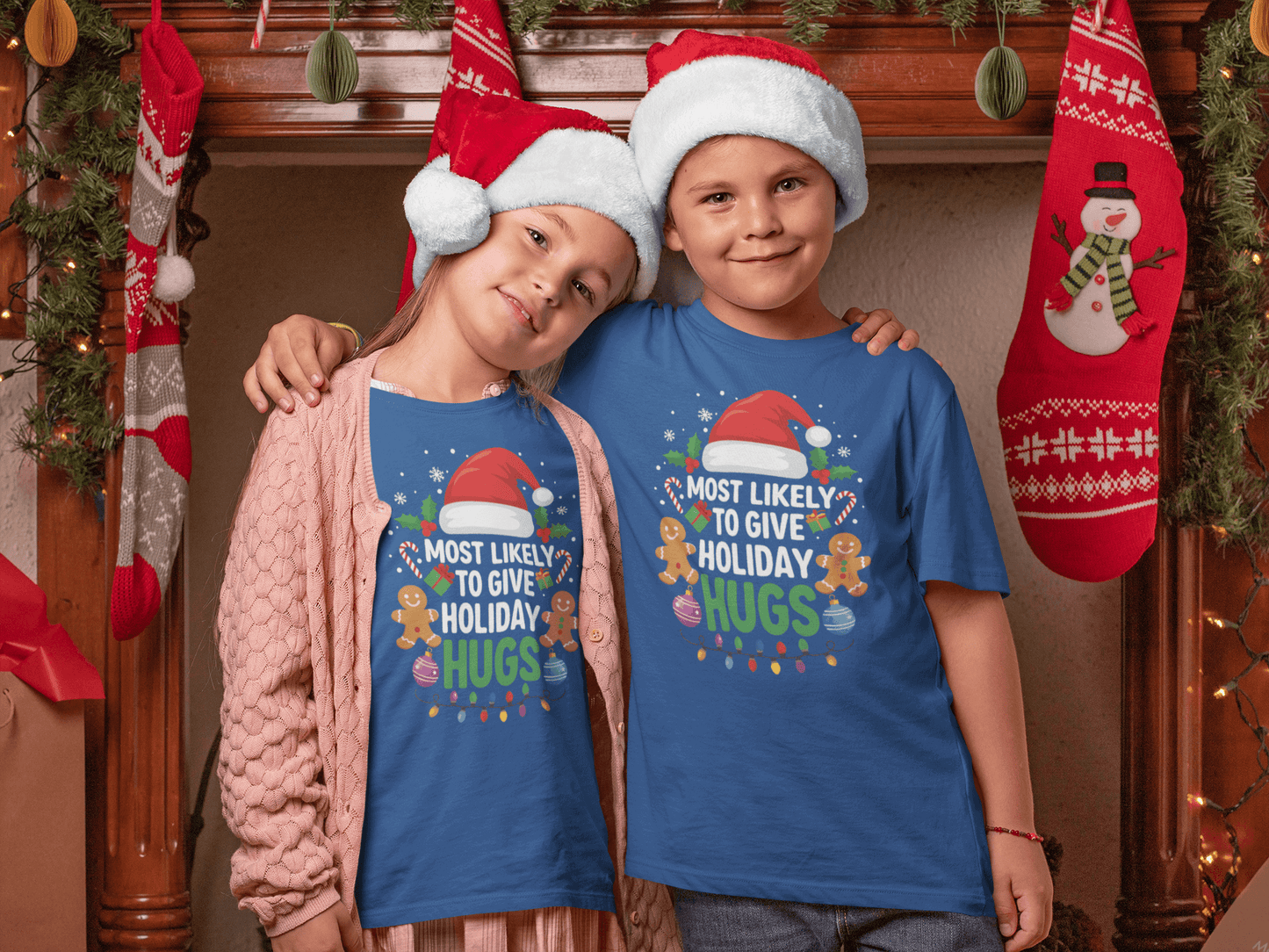 Most Likely To Give Holiday Hugs - T-Shirt